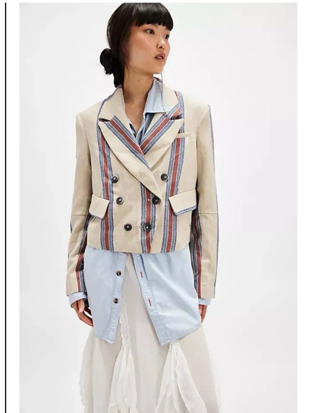 Free People Betty stripped Blazer